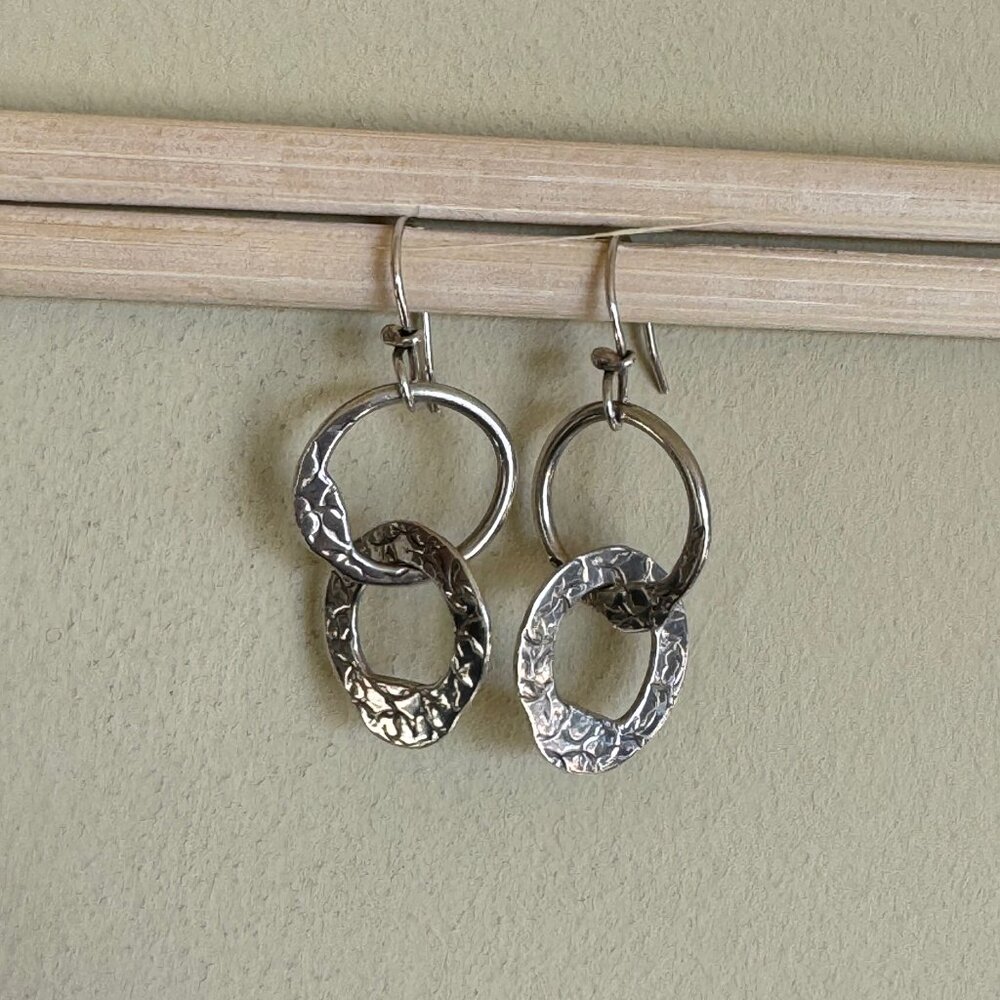 Silver Dangling Earrings - image 3